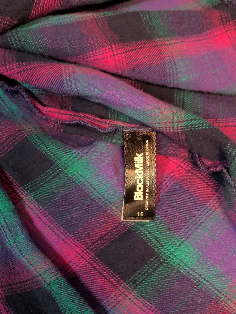 Black Milk Grunge Tartan Pleated Skirt - Picture 2 of 2